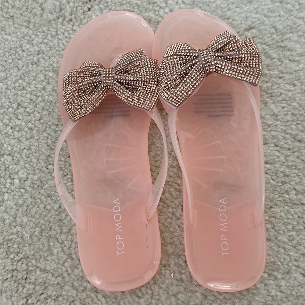Brand new pink jelly sandals
